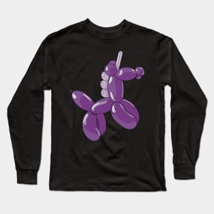 A light and dark purple unicorn ballon Long Sleeve T-Shirt